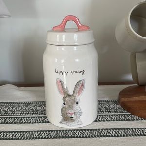 RAE DUNN Happy Spring Bunny Canister 🐰